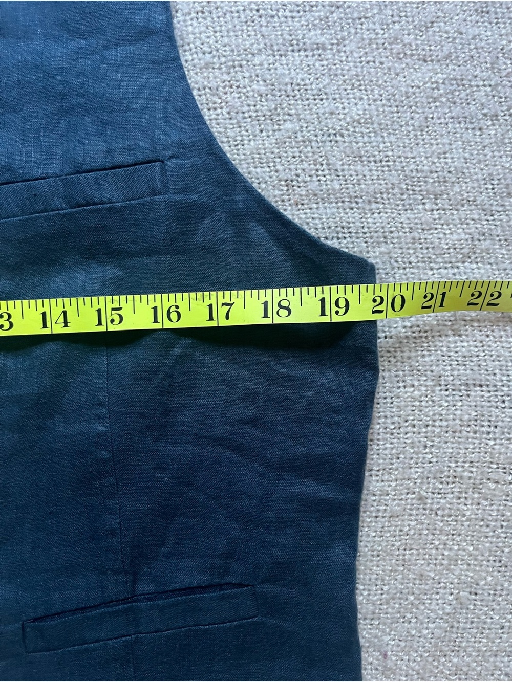 Madewell Midnight Navy Lined Linen Vest - Picture 3 of 9